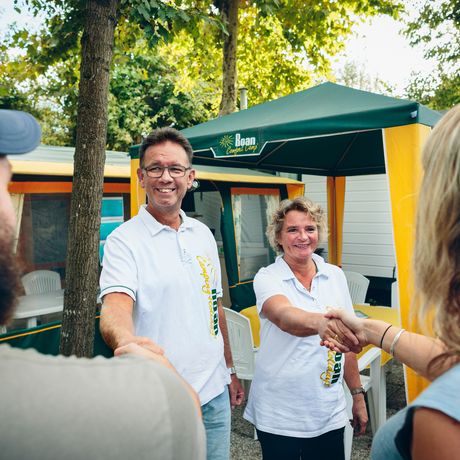 Eigen Roan medewerkers op de camping